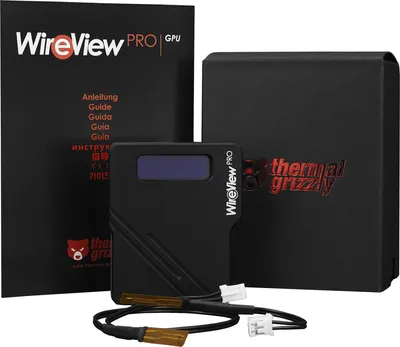 Produktbild von Thermal Grizzly WireView Pro GPU, Universal, GPU-Bausatz, Aluminium, Schwarz, 43 mm, 33 mm