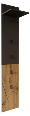 Produktbild von Wandgarderobe Irma, Anthrazit/Artisan, 31 x 160 cm