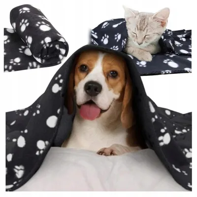 Immagine prodotto di Coperta in pile calda e confortevole Nobleza per cani e gatti, dimensioni 120x100 cm