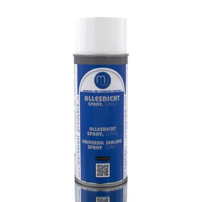 A spray can of sealant on a white background.