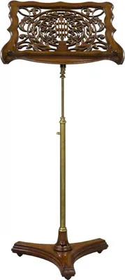 Obrázok produktu pre Casa Padrino luxusný barokový mahagónový stojan na noty hnedej / mosadznej farby 56 x 41 x v. 135 cm - Barokové dekoračné doplnky - Nábytok v barokovom štýle