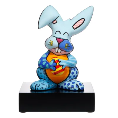 Immagine prodotto di Goebel Figur Romero Britto - Blue Rabbit, Dekofigur, Hase, Pop Art, Porzellan, Bunt, 32 cm, 66452901