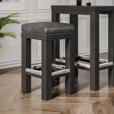Produktbild von BRASIL | Bistro Barhocker | Wenge/Grau | B:T:H 39 x 39 x 82 cm | Gastro Bistro Hocker