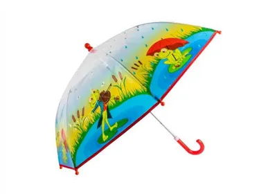 Produktbild von Kinder-Regenschirm transparent Frösche - bb-Klostermann 53120 -