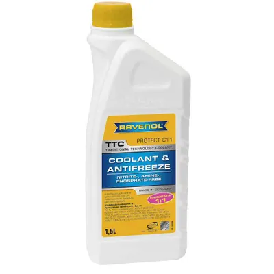 Produktbild von RAVENOL TTC Concentrate Protect C11 Kühlmittel Kühlerfrostschutz 1,5L Gelb Antifreeze Konzentrat G11