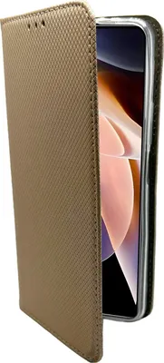Produktbild von Buch Tasche "Smart" kompatibel mit XIAOMI REDMI NOTE 11 PRO 5G Handy Hülle Etui Brieftasche Schutzhülle mit Standfunktion, Kartenfach Gold