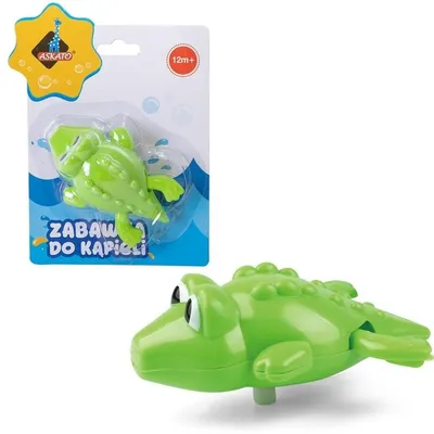 Produktbild von Ein kleines Krokodil, das ins Wasser schwimmt