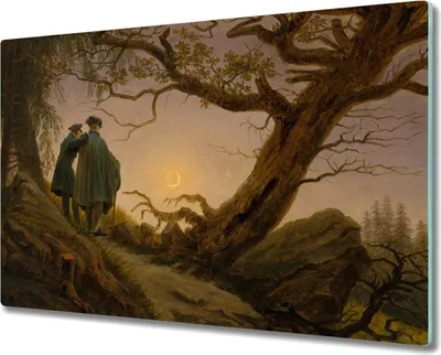Produktbild von Coloray Hackbrett Kochplattenabdeckung Herdabdeckplatte 80x52 cm Schneidebrett Küchenbrett - Wald Felsen Sonne Natur