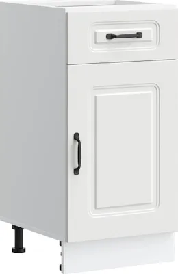 Image de vidaXL Armoire basse de cuisine Kalmar Blanc Matériau dérivé du bois