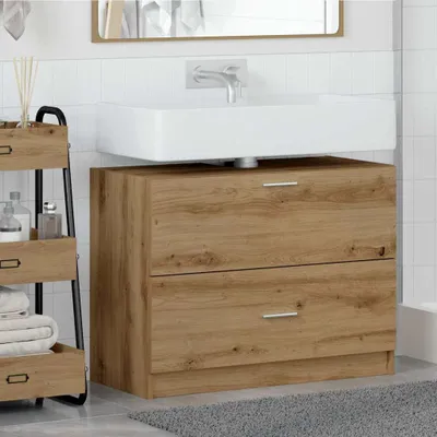 Obrázok produktu pre Maison Exclusive - Kúpeľňová skrinka Artisan-dub 78 x 37 x 59 cm drevený materiál