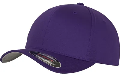 Produktbild von FLEXFIT 6277 | Wooly Combed Cap / Kappe / Mütze / Hut Stabile Front - Farbe: Purple - Größe: Youth