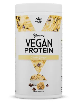 Immagine prodotto di Yummy Vegan Protein - 450g : Cookie Dough I polvere I sapore eccellente I proteina multicomponente a base vegetale I proteina di zucca I proteina di fava I proteina di pisello I proteina di mandorla I proteina di canapa I profilo aminoacidico completo I alto valore biologico I non OGM I senza lattosio I senza glutine