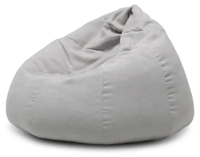 Produktbild von Leichter, tragbarer Sitzsack hellgrau, 105x105x45 cm, Indoor, anpassungsfähig