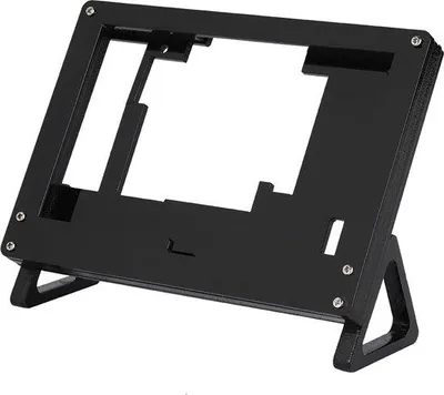 Produktbild von Schwarze Acrylhalterung für LCD-Bildschirm - Schutz vor Stoßen und Kratzern.