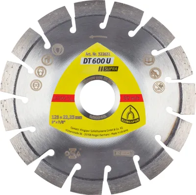 Produktbild von KLINGSPOR Diamant-Trennscheibe Segment 125 mm x 2,4 mm für Beton