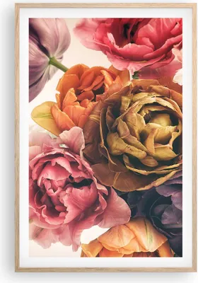 Produktbild von Gerahmtes Poster - Rahmen in heller Eiche - Blumenstrauß Blumen Braut - 61x91,5 cm - Wand Bild - Wanddeko - Wandbilder - Kunstposter - Wandposter - Bilderrahmen - Bilder - Kunstdruck - P2NPA61x91-5025