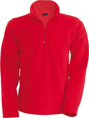 Produktbild von Kariban Herren Fleecepullover Fleece Pullover Sweatshirt Fleecejacke, Größe:4XL, Farbe:Rot