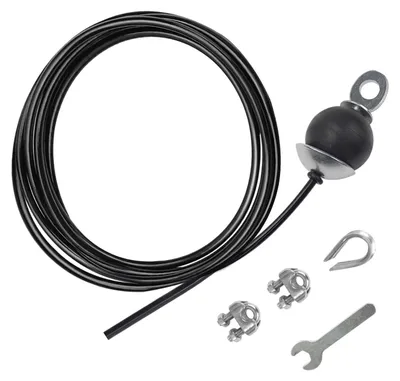 Zdjęcie produktu dla Kabel do wyciągu - Kabel treningowy - Stal nierdzewna - 3 m - 100 kg