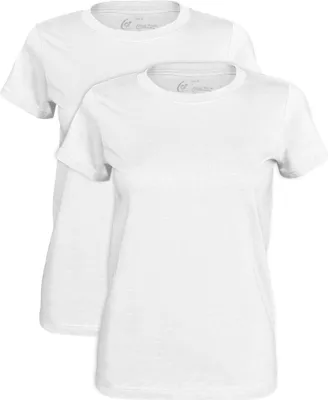Produktbild von Cotton Prime® 2 Stück Damen T-Shirt O-Neck - Tee XL weiss