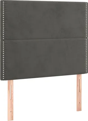 Produktbild von Kopfteil Dunkelgrau 90 x 5 x 118/128 cm Samt