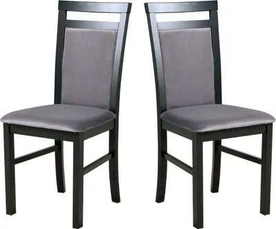 Produktbild von Esszimmerstuhl, Holz Eiche Massiv Stuhl Stühle Küchenstuhl - Set 2x MILANO 5 schwarz