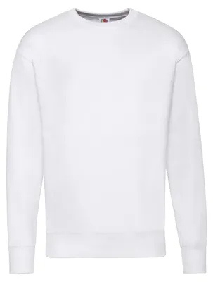 Immagine prodotto di Fruit of the Loom - Felpa da uomo/donna unisex con maniche applicate LT1718 (S) (bianco)