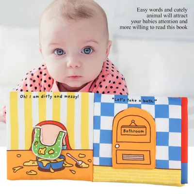 Image de Baby-Stoffbuch, frühkindliche kognitive Entwicklung, pädagogisch (Badebuch)