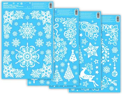 Zdjęcie produktu dla MFP Folia okienna świąteczna brokat VA003 20x30cm