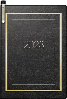 Produktbild von BRUNNEN Wochenkalender Modell 713 2023 Blattgröße 7,2 x 10,2 cm schwarz