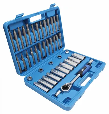 Immagine prodotto di Set chiavi smontaggio ammortizzatori, attrezzo rimozione ammortizzatore, divaricazione dei montanti e kit di bussole per smontare, 43 pezzi