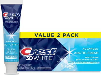 Immagine prodotto di Crest 3D White Arctic Fresh Zahnpasta, 3,8 OZ (107 g), confezione da 2 pz