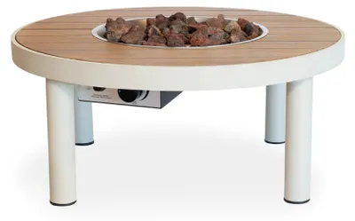 Produktbild von Happy Cocooning Feuertisch Riviera 80, Farbe: Oyster Beige