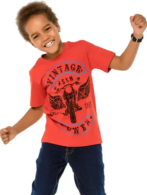 Produktbild von Jungen-T-Shirt Vintage  - Rot - 140