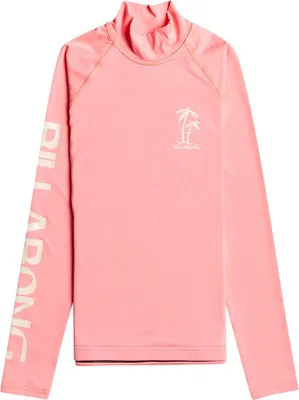 Image de Billabong Logo T-shirt manches longues avec col montant Rosa S Femme Rosa S