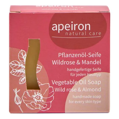 Produktbild von Pflanzenöl-Seife - Wildrose & Mandel 100g