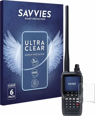 Produktbild von 6x Für Yaesu FTA-550 Schutzfolie Savvies Displayschutz Display Schutz Folie Klar Transparent