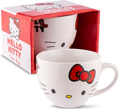 Produktbild von Hello Kitty Classic Jumbo Tasse 340ml - Keramiktasse Kaffeebecher
