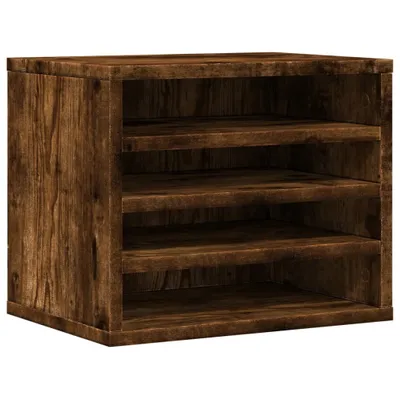 Obrázek produktu pro vidaXL Stolní organizér kouřový dub 36x26x29,5 cm materiál na bázi dřeva