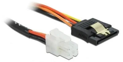 Produktbild von DeLOCK 85519, 0,2 m, P4 4-pin, SATA 15-Pin, Männlich, Weiblich, Gerade