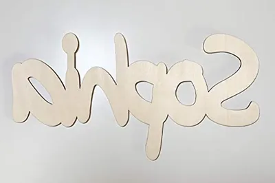 Productafbeelding van Houten Letters - Gepersonaliseerde Naam - Kinderkamer Decoratie - Individueel Gemaakt - 40 cm Hoog - Multikleur