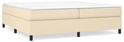Produktbild von vidaXL Boxspringbettgestell Creme 200x200 cm Stoff