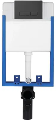 Obrázek produktu pro CERANO - Podomítkový WC set, modul, WC tlačítko Slim, podložka, černé matné - k zazdění
