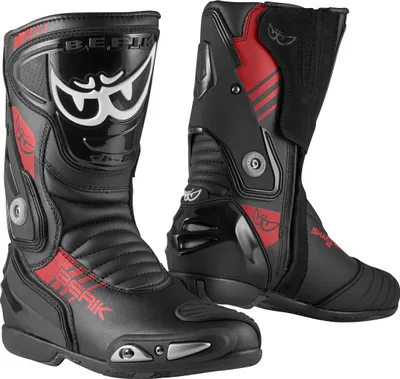 Zdjęcie produktu dla Buty motocyklowe Berik Shaft 3.0, czarny/czerwony, 47