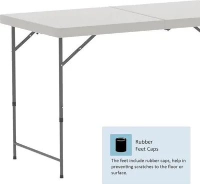 Produktbild von Famanu Klapptisch extrem robust - ideal für Feiern, Buffets, Garten - 122 cm - mit Traggriff