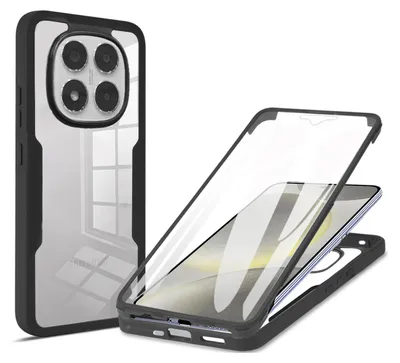 Produktbild von 360° Grad Hülle für Xiaomi Redmi Note 14 Pro 4G vollschutz Integriertem Displayschutz in Schwarz