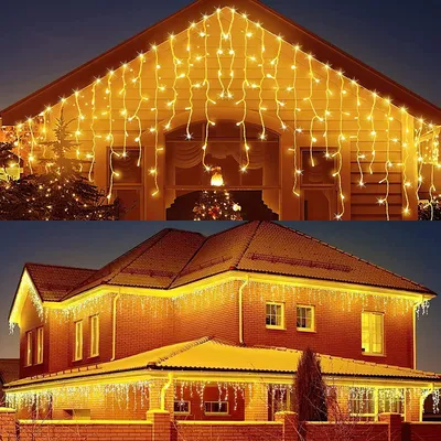 LED-Lichtsnoer 400 LEDs 10 m IP44 Timer 8 Modi warmweiß