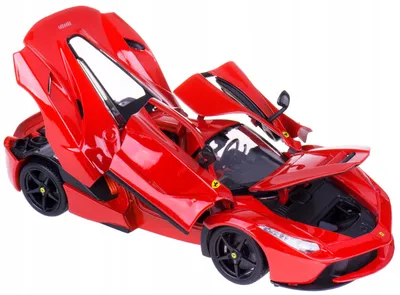 Produktbild von BBURAGO Ferrari Laferrari Modellauto im Maßstab 1:18, Rot