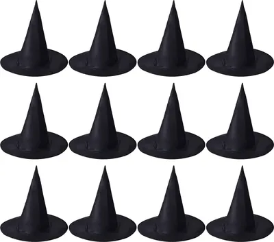 Produktbild von 6/12 Stück Halloween-Hexenhut, exquisite Verarbeitung, wiederverwendbar, Halloween-Kostümzubehör für Party- und Festival-Dekoration