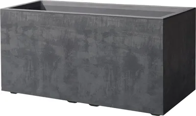 Obrázek produktu pro Deroma Millenium květináč, venkovní květináč, mrazuvzdorný / z recyklovaných materiálů, 39 x 79 x 39 cm, plast, antracitová barva