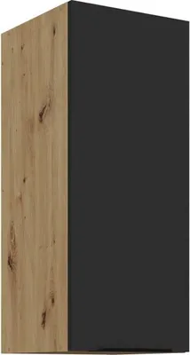 Produktbild von Oberschrank LUNARA – Breite 30 cm, Schwarz/Eiche Artisan